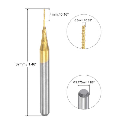 Harfington Titanbeschichtete Hartmetall-Schaftfräser-Fräser-Bits Gravurfräser