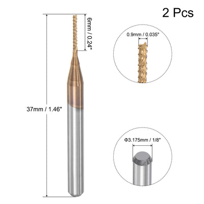 Harfington Titanium Coated Carbide End Mill Router Bits