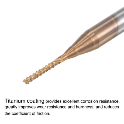 Harfington Titanium Coated Carbide End Mill Router Bits