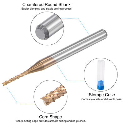 Harfington Titanium Coated Carbide End Mill Router Bits