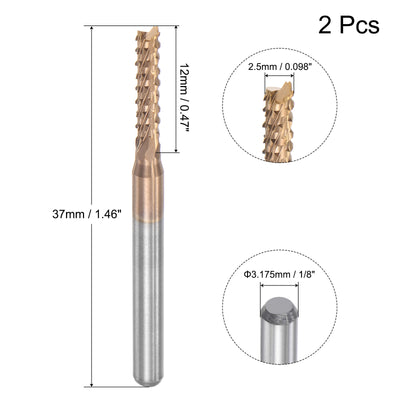 Harfington Titanium Coated Carbide End Mill Router Bits