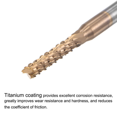 Harfington Titanium Coated Carbide End Mill Router Bits