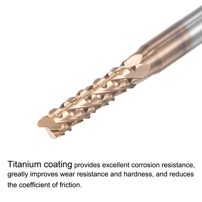 Harfington Titanium Coated Carbide End Mill Router Bits