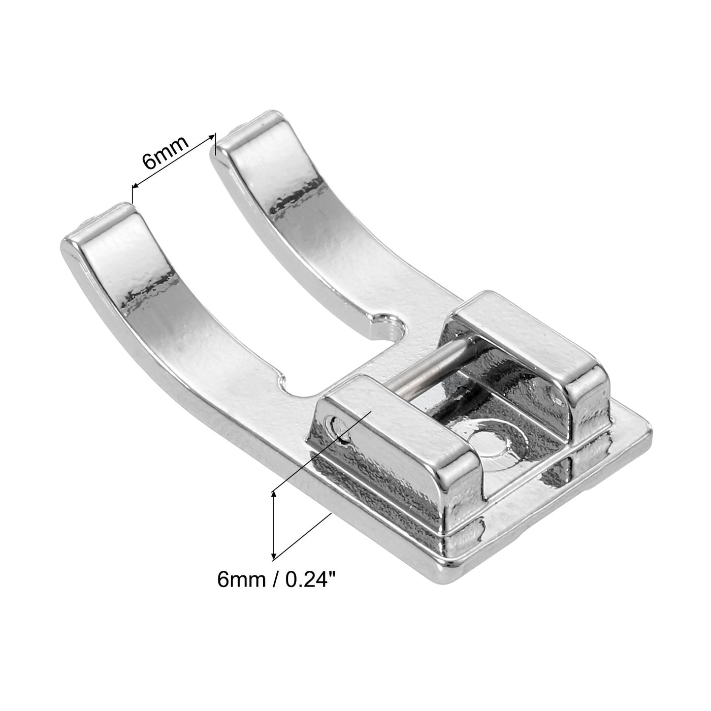 uxcell Uxcell Open Toe Foot Sewing Machine Foot Galvanized Iron Presser Foot 29x15mm, 2Pcs