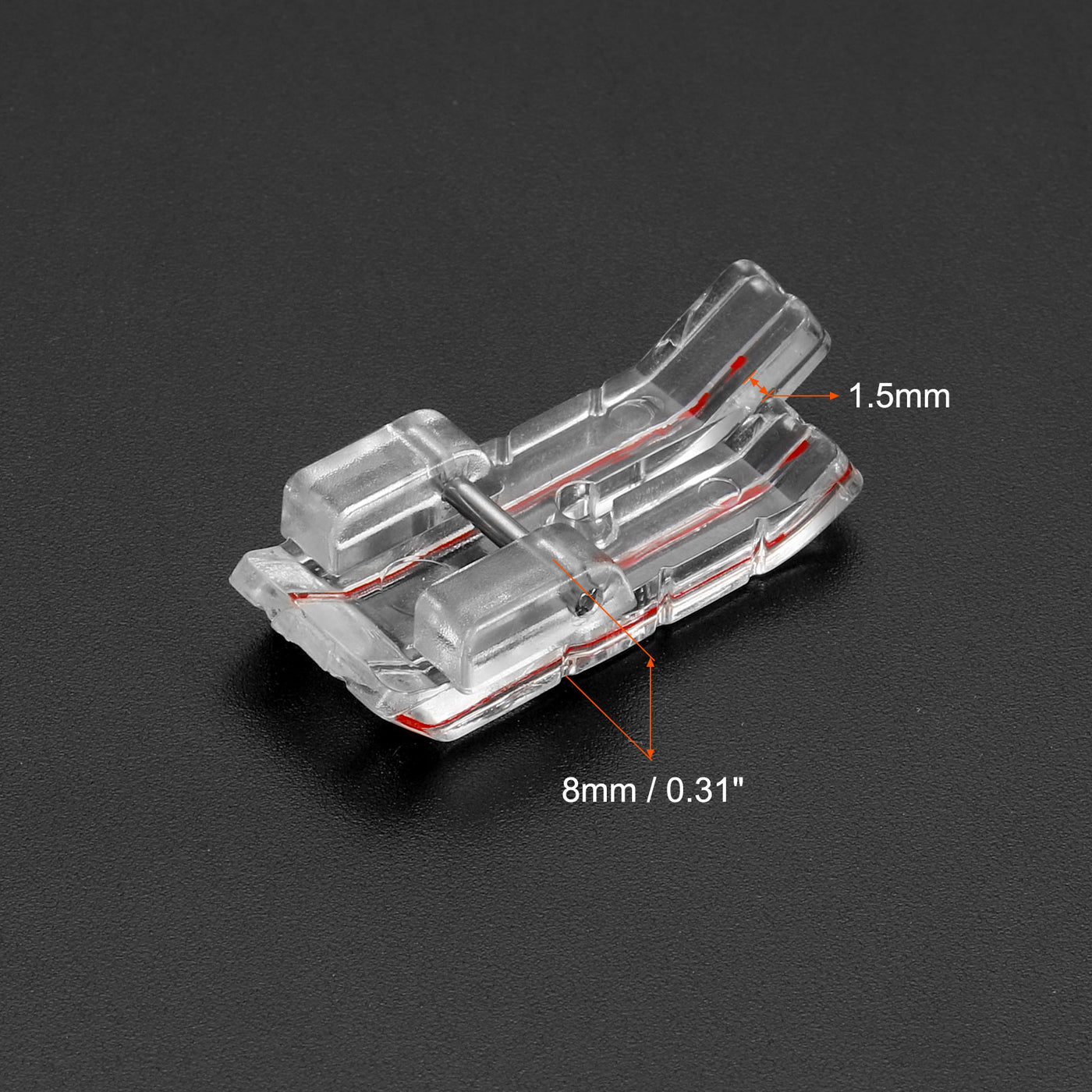 uxcell Uxcell Straight Stitch Foot Sewing Machine Foot PP Plastic Presser Foot 35x15mm