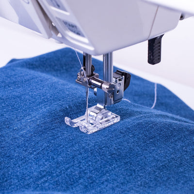 Harfington Uxcell Straight Stitch Foot Sewing Machine Foot PP Plastic Presser Foot 35x15mm