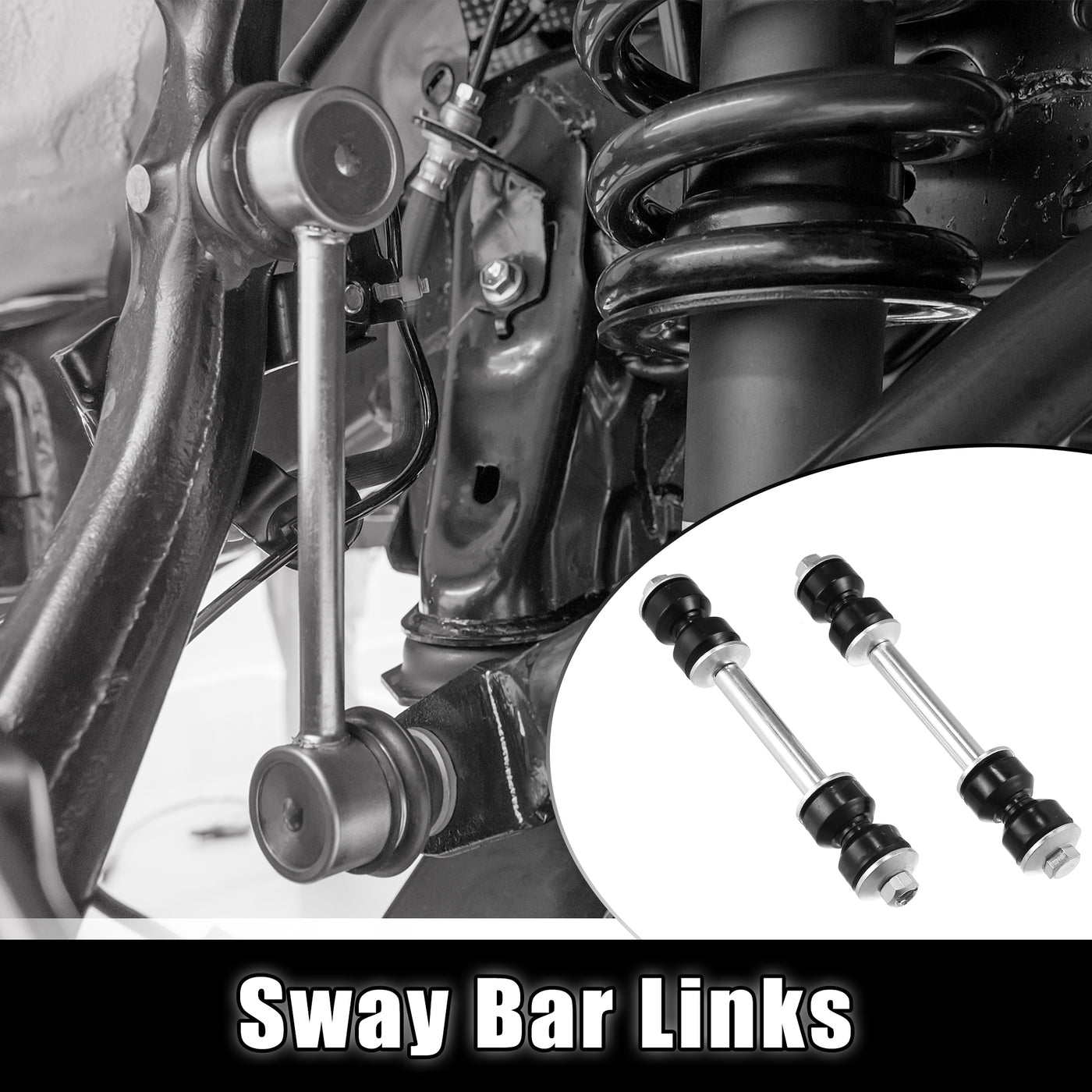 X AUTOHAUX 2pcs Front Sway Bar Links K8772 Stabilizer Link Suspension for Ford Expedition 1997-2002 for Lincoln Navigator 1998-2002 Blackwood 2002