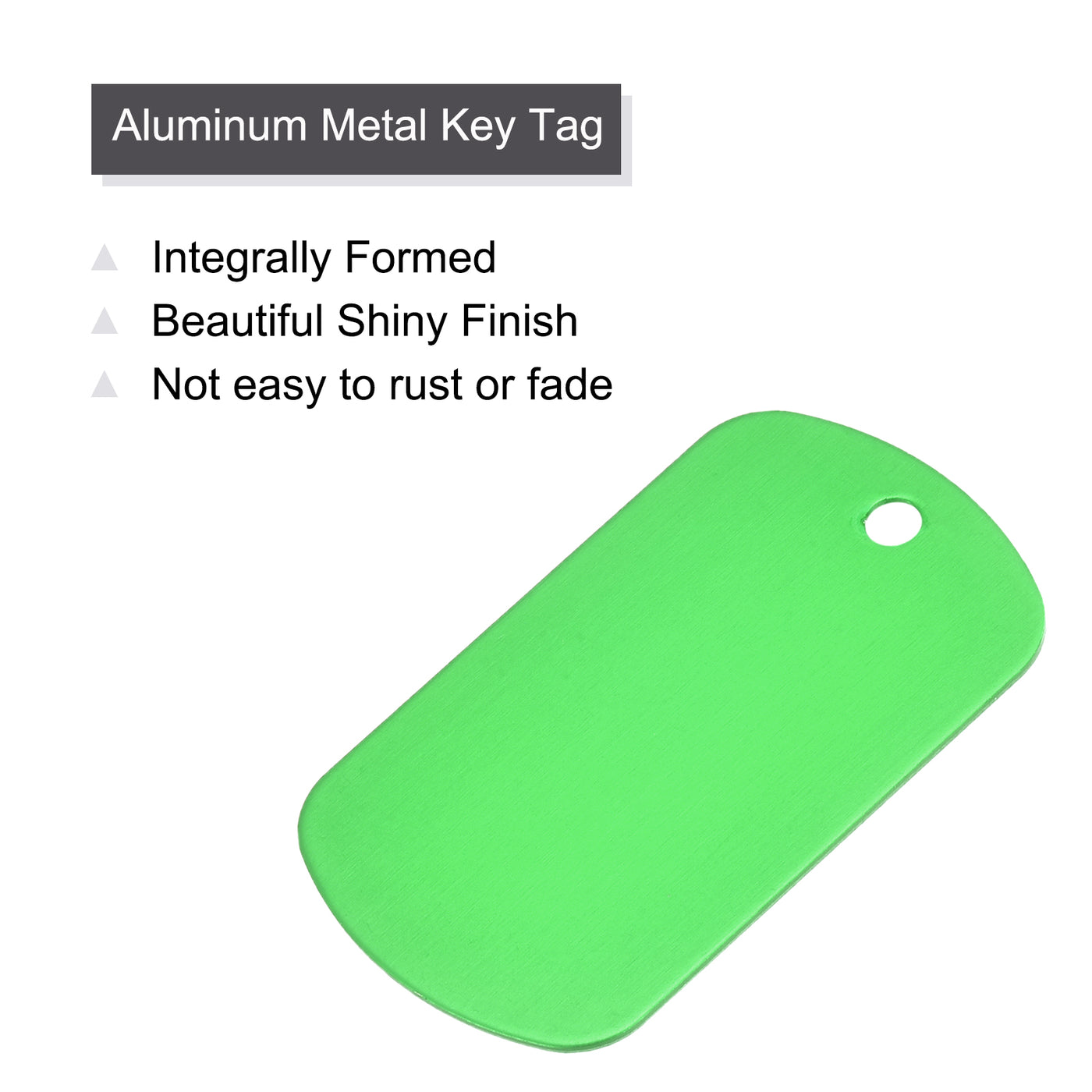 Harfington Aluminum Blank Tags Metal ID Tags for Decoration, Engraving and Stamping