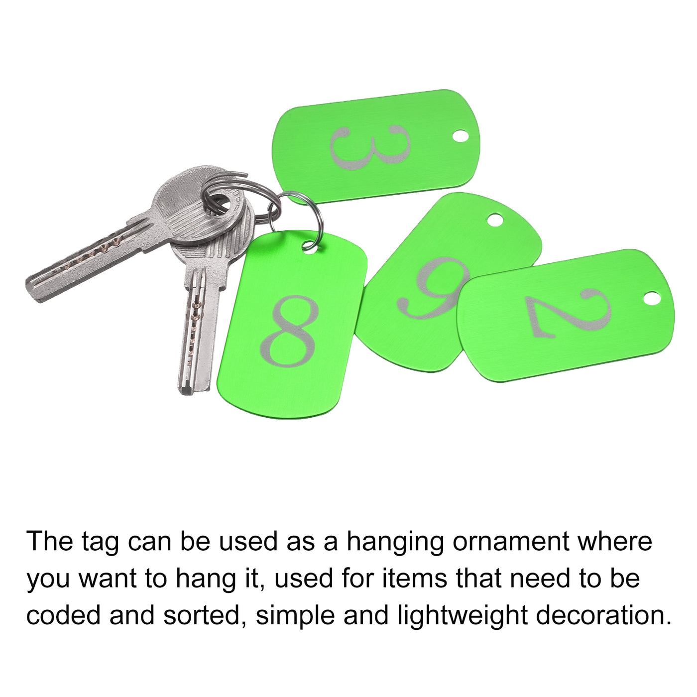 Harfington Aluminum Blank Tags Metal ID Tags for Decoration, Engraving and Stamping