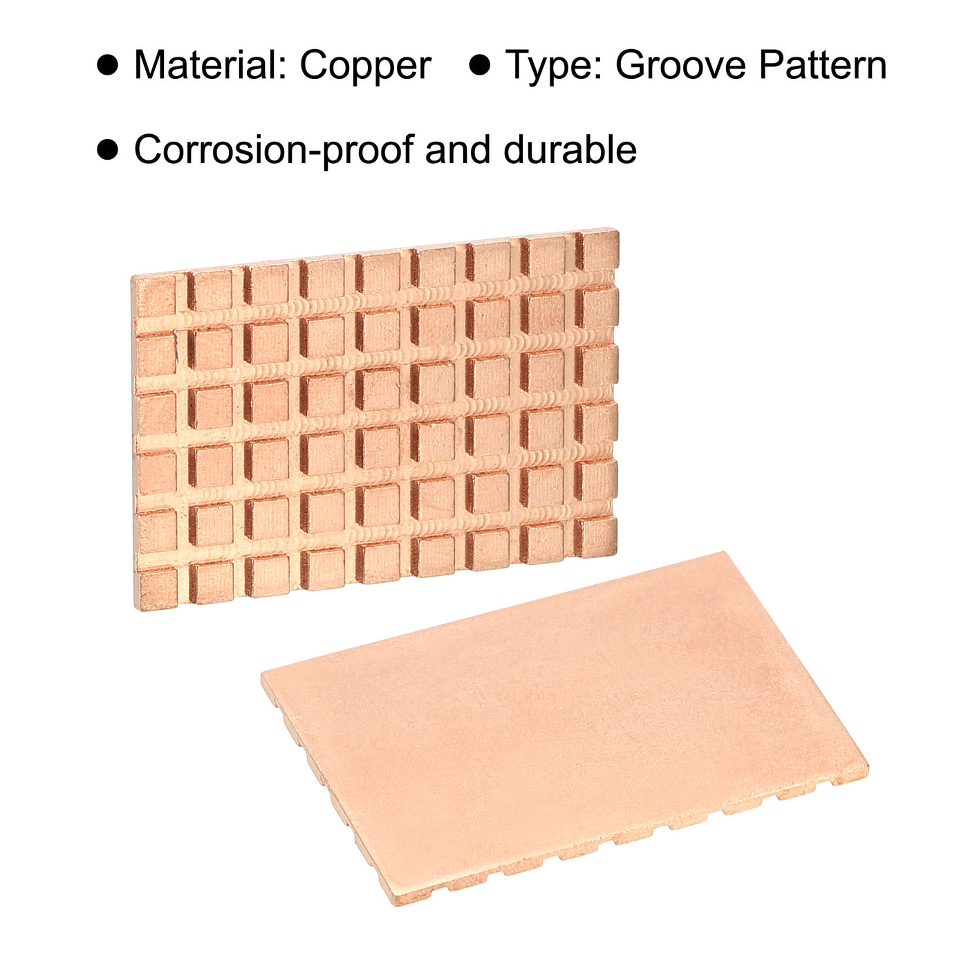 Harfington Copper Heatsink 40x26x1.5mm with Conductive Thermal Pads for Solid SSD Cooler