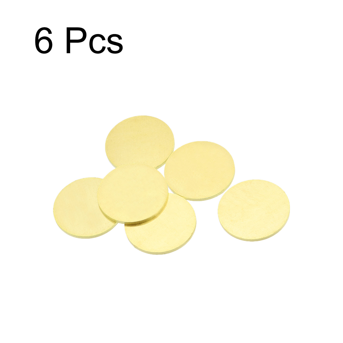 Harfington Stamping Blank Brass Round Tag for Craft Decoration