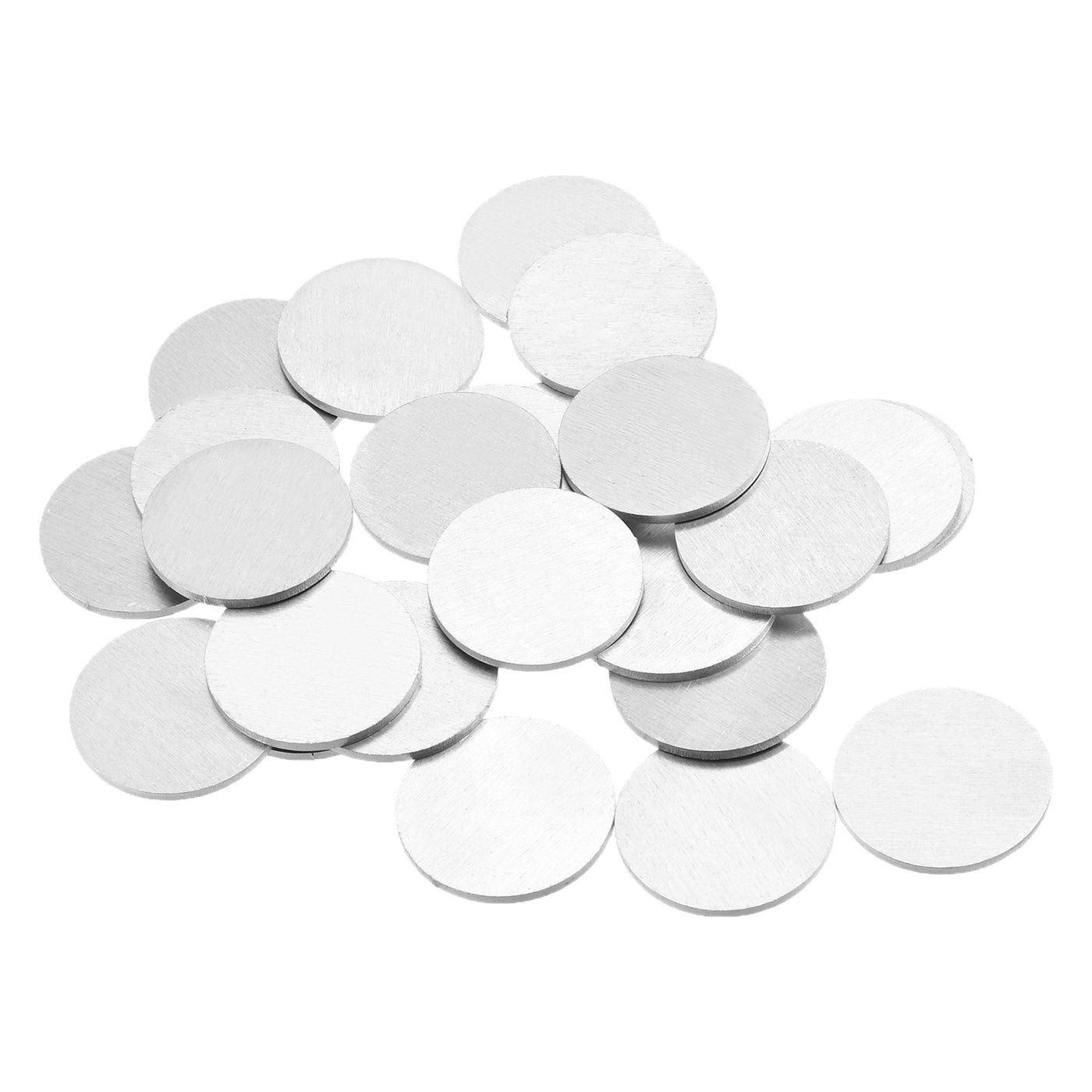 Harfington Stamping Blank Aluminium Round DIY Tag, for Craft Decoration