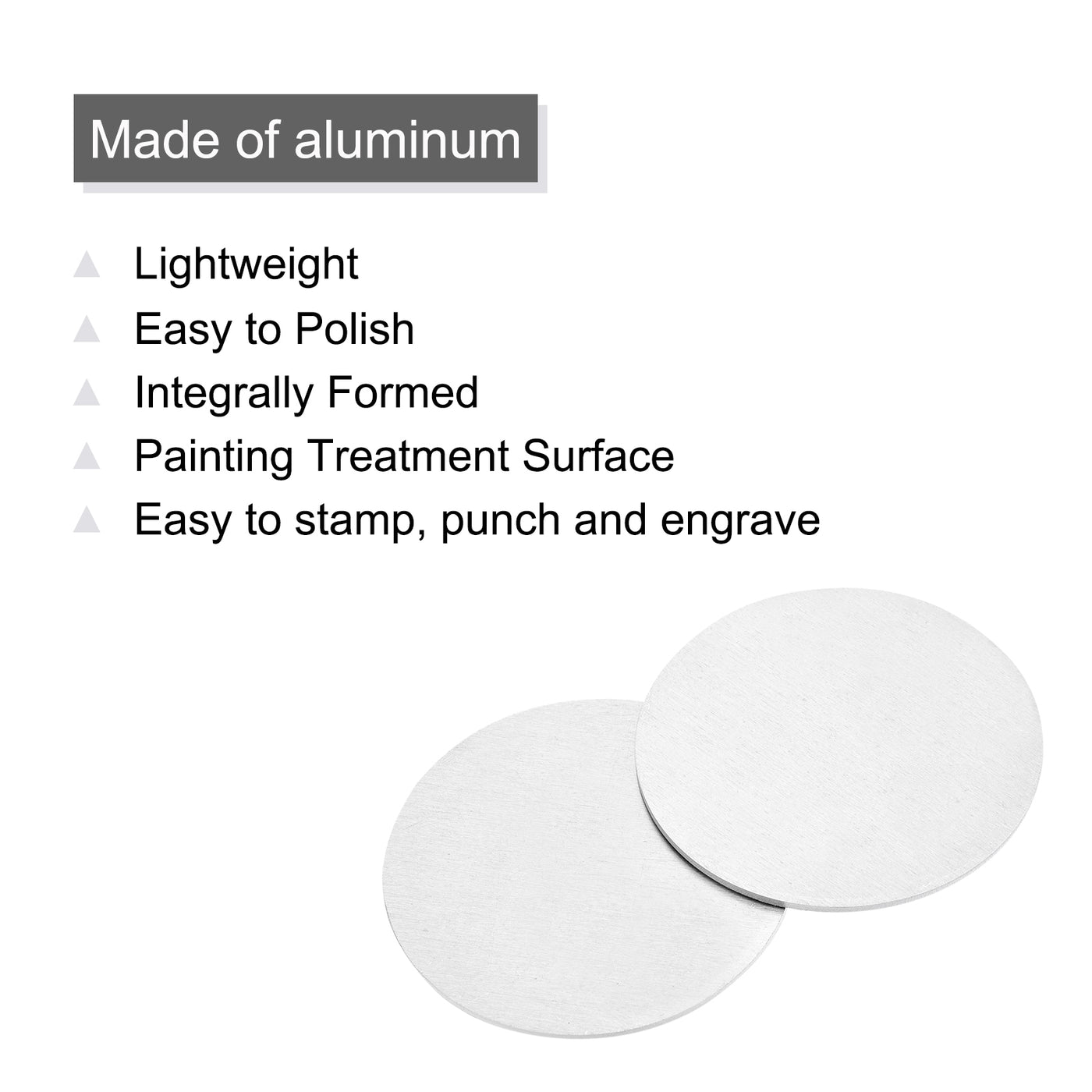 Harfington Stamping Blank Aluminium Round DIY Tags for Craft Decoration