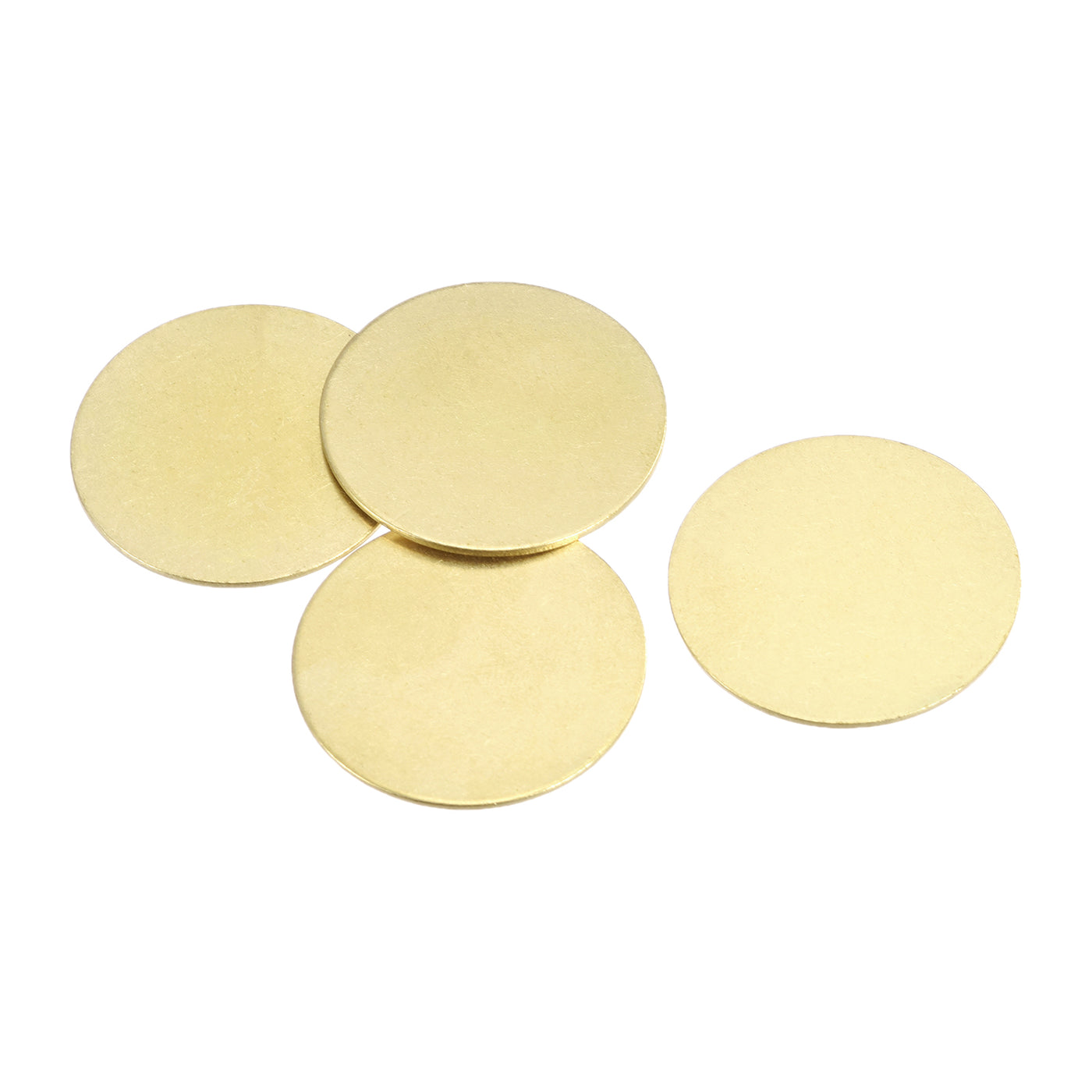 Harfington Brass Stamping Blank, Round Metal DIY Tag for Craft, Pendant Decoration