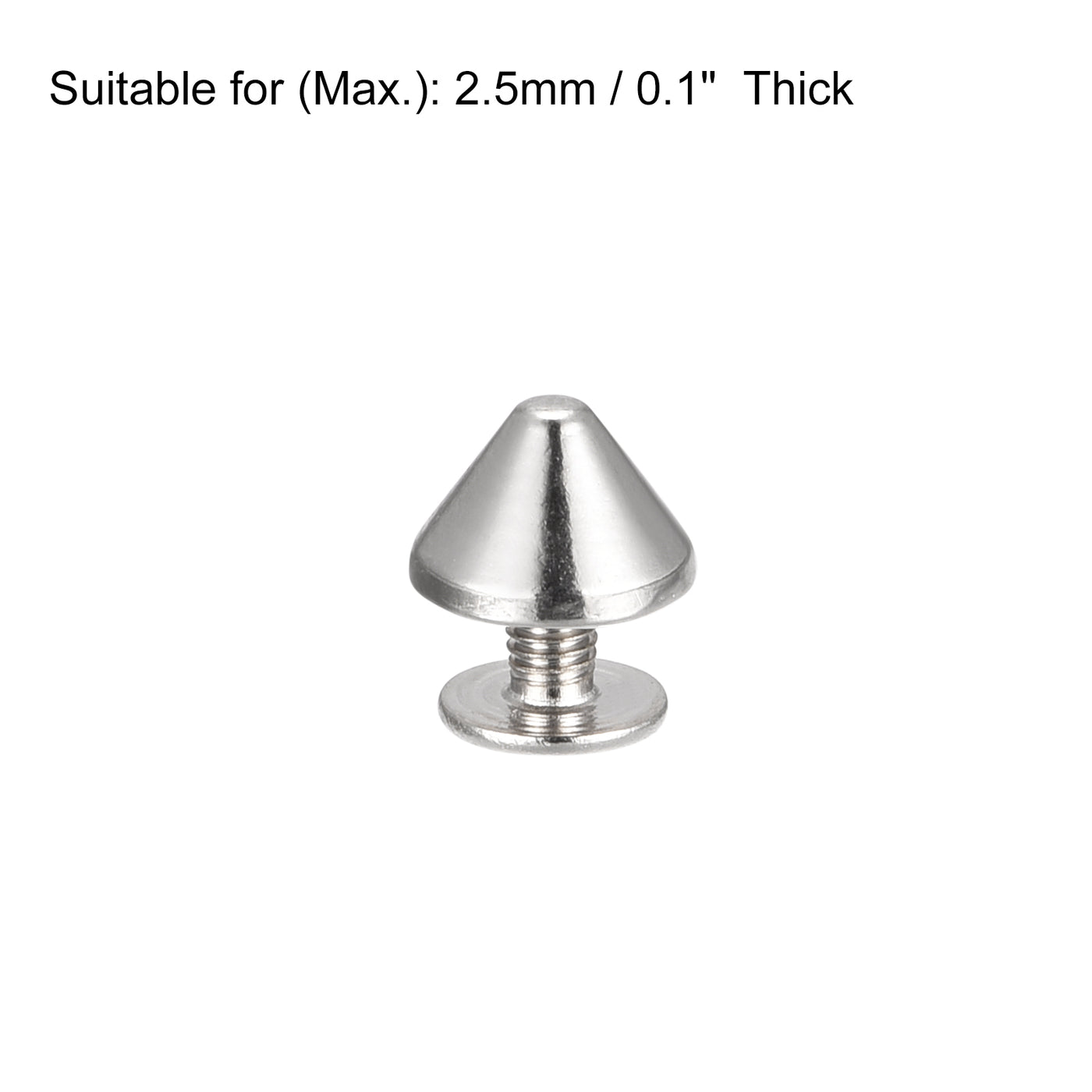 Harfington Screw Back Rivets, Solid Leather Studs for DIY