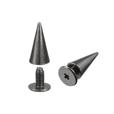 Harfington Screw Back Rivet Solid Leather Stud for DIY