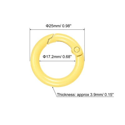 Harfington Round Spring O Rings, Trigger Buckle Snap for Bag, Purse