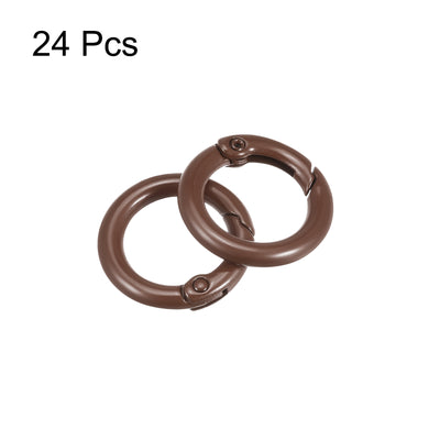 Harfington Round Spring O Rings, Trigger Buckle Snap for Bags Purses Keyrings