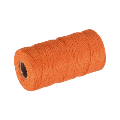 Harfington 328Ft Gartengarn 2mm Handwerk Saiten Jute für Kunstwerk DIY Orange