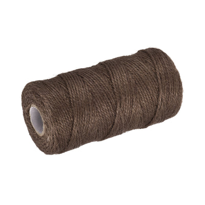 Harfington 328Ft Gartengarn 2mm Handwerk Saiten Jute für Kunstwerk DIY Braun