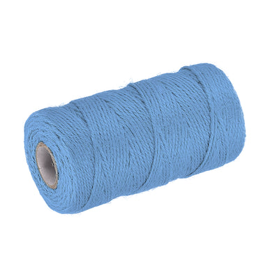 Harfington 328Ft Gartengarn 2mm Handwerk Saiten Jute für Kunstwerk DIY Hellblau