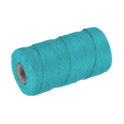 Harfington 328Ft Gartengarn 2mm Handwerk Saiten Jute für Kunstwerk DIY Seeblau