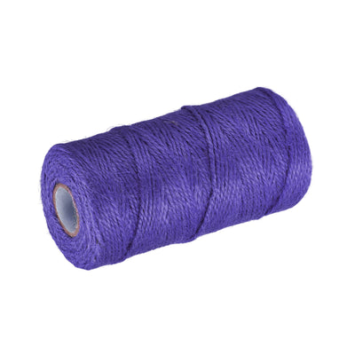 Harfington 328Ft Schnur 2mm Bastel Jute für DIY Kunstwerke Geschenkpackungen Lila