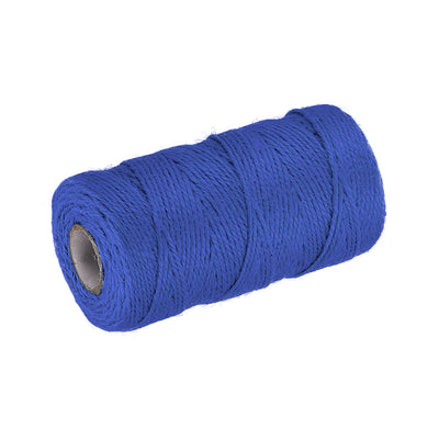 Harfington 328Ft Schnur 2mm Bastel Jute für DIY Kunstwerke Geschenkpackungen Dunkel Blau