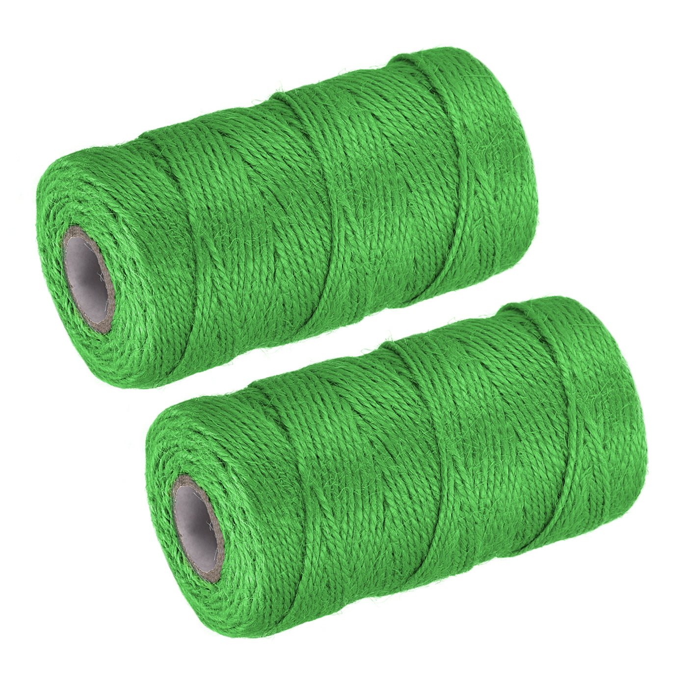 Harfington Paket von 2 328Ft Gartengarn 2mm Handwerk Saiten Jute für Kunstwerk DIY Grün