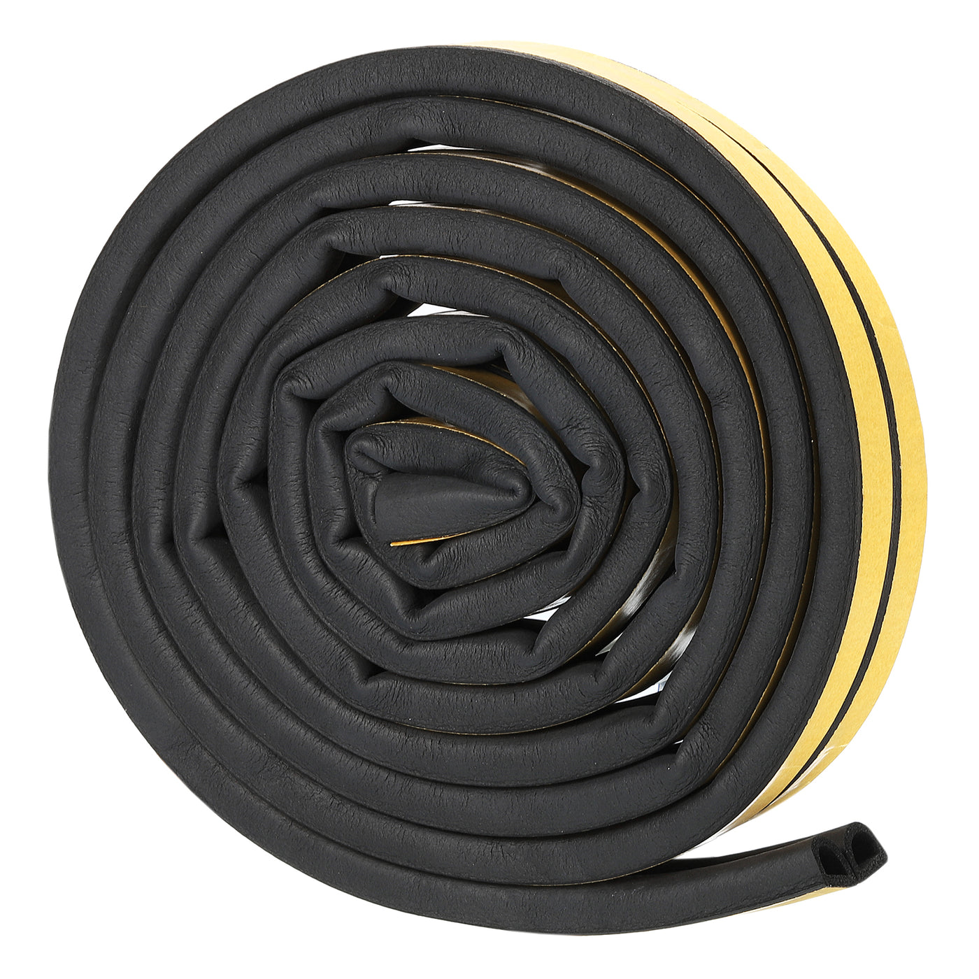 uxcell Uxcell Weather Stripping, 2pcs 3000mm x 14mm W x 12mm T Foam Seal Strip D Shaped, Black