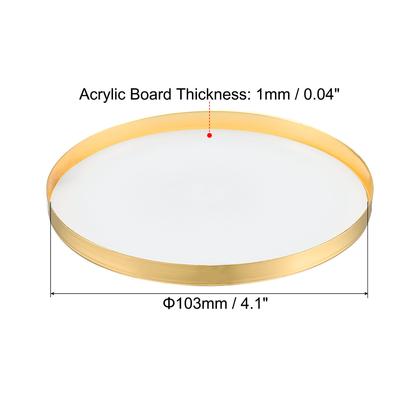 Harfington 4.1 Inch Inner Dia. Lampshade Diffuser, 2 Pieces Dustproof Dust Protection Cover Acrylic Board for Barrel Lamp Shade