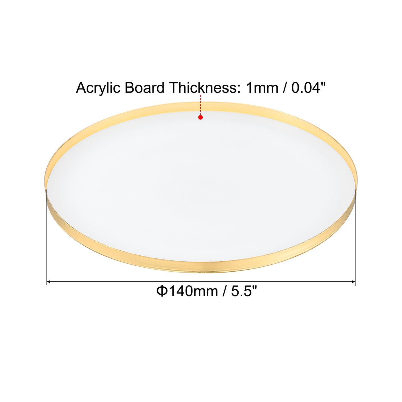 Harfington 5.5 Inch Inner Dia. Lampshade Diffuser, 2 Pieces Dustproof Dust Protection Cover Acrylic Board for Barrel Lamp Shade