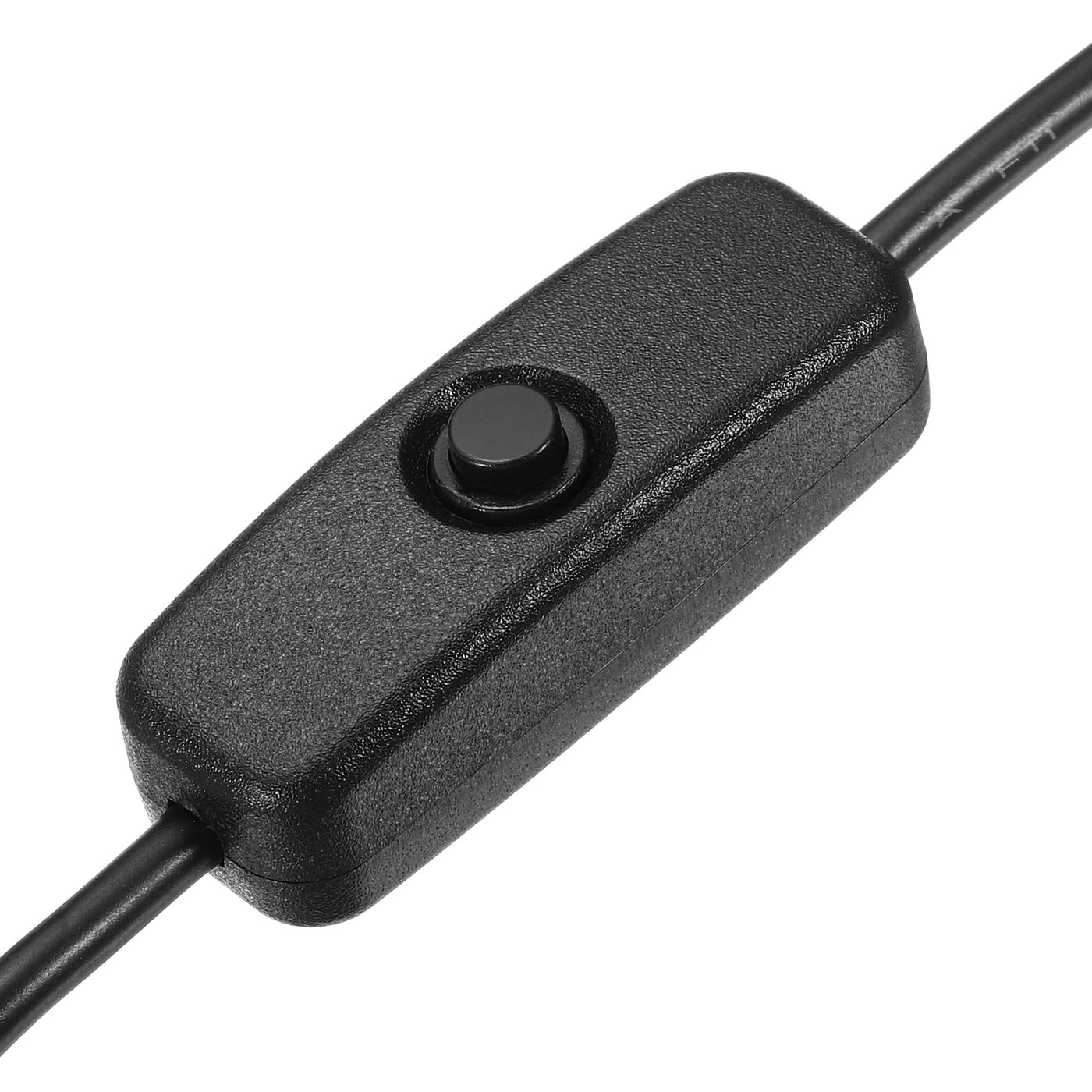 Harfington Paket von 2 501 EIN/AUS Schalter USB Stecker zu Buchse 200cm für LED Schwarz