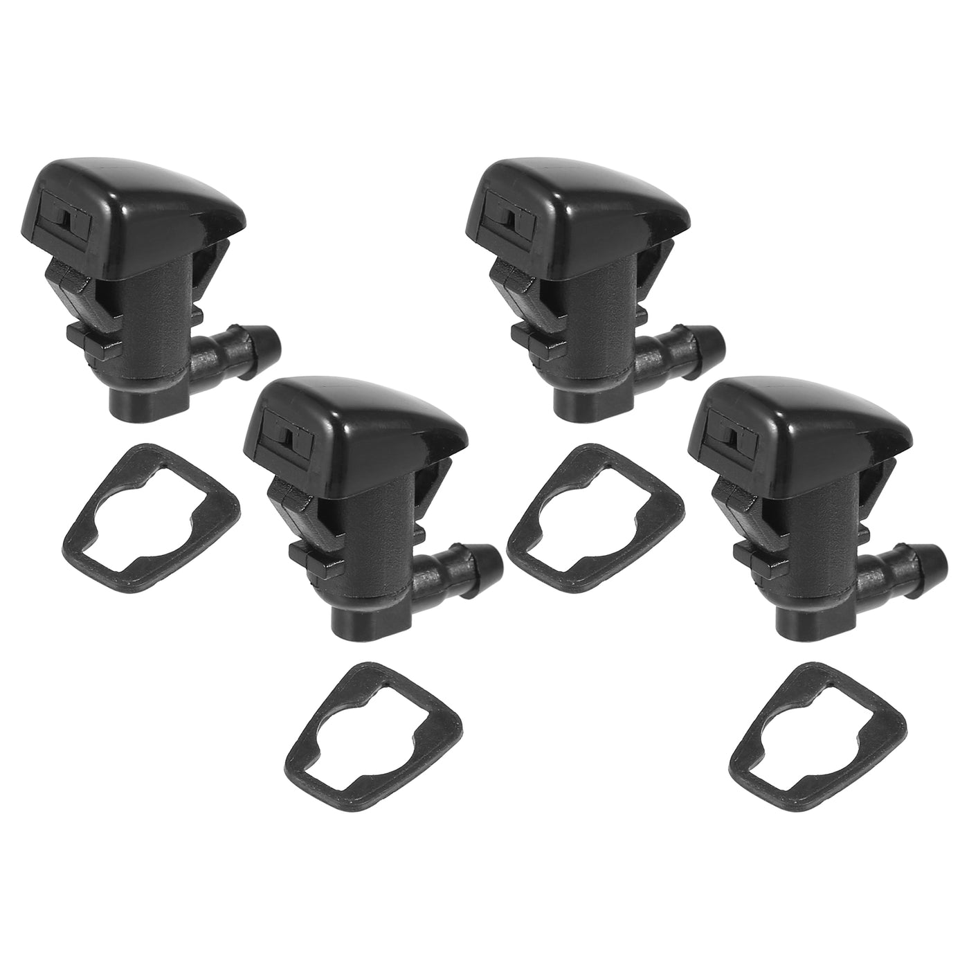 X AUTOHAUX 4pcs Car Front Windshield Washer Nozzles for Jeep Grand Cherokee 2005-2016 for Pontiac G6 2005-2010 for Saturn Aura 2007-2010 Replaces 55079049AA 15247800