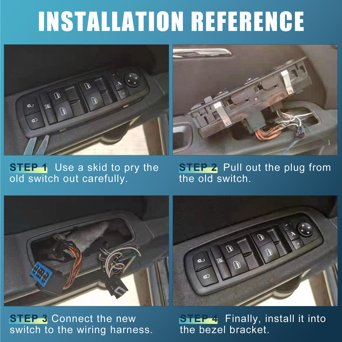 X AUTOHAUX Power Window Switch Driver Side Power Window Master Control Switch BN8F66350A Replacement for Mazda 3 2004-2009