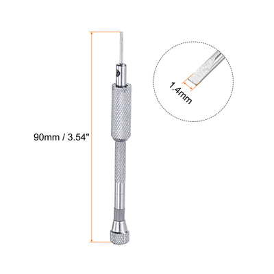 Harfington Uxcell Mikro Präzisions Schraubendreher Flachekopf Ersatz für Uhren Brillen und Elektronik Reparatur 