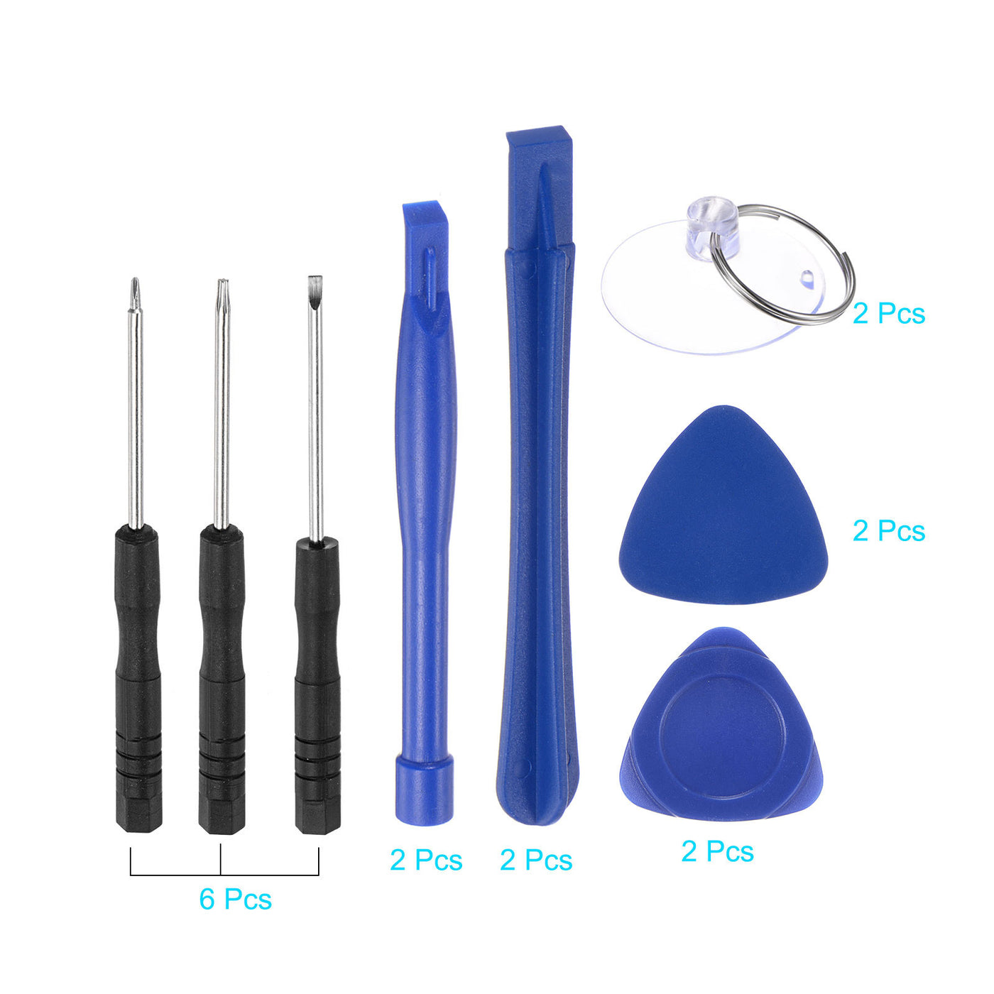 uxcell Uxcell Electronics Repair Kit with Magnetic Mini Screwdriver Opening Pry Tool, 2 Set