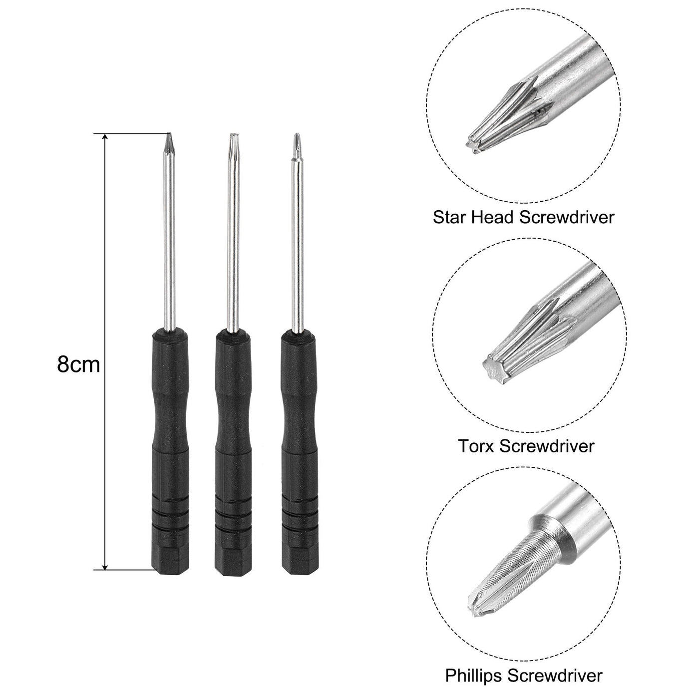 uxcell Uxcell Electronics Repair Kit with Magnetic Mini Screwdriver Opening Pry Tool