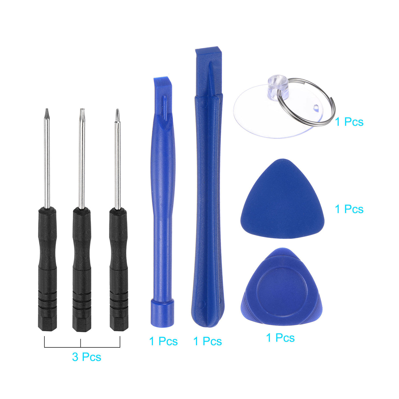 uxcell Uxcell Electronics Repair Kit with Magnetic Mini Screwdriver Opening Pry Tool