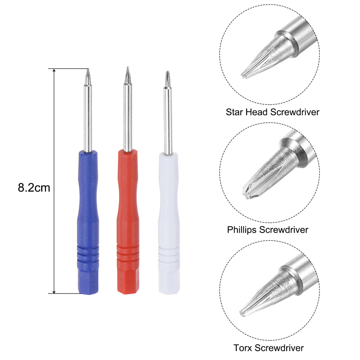 uxcell Uxcell Electronics Repair Kit with Magnetic Micro Screwdriver Opening Pry Tool