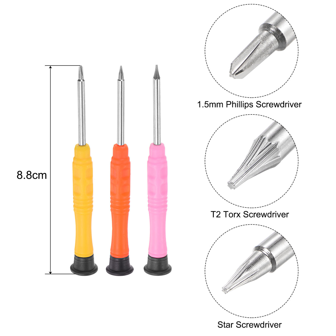 uxcell Uxcell Electronics Repair Kit with Magnetic Precision Screwdriver Opening Pry Tools