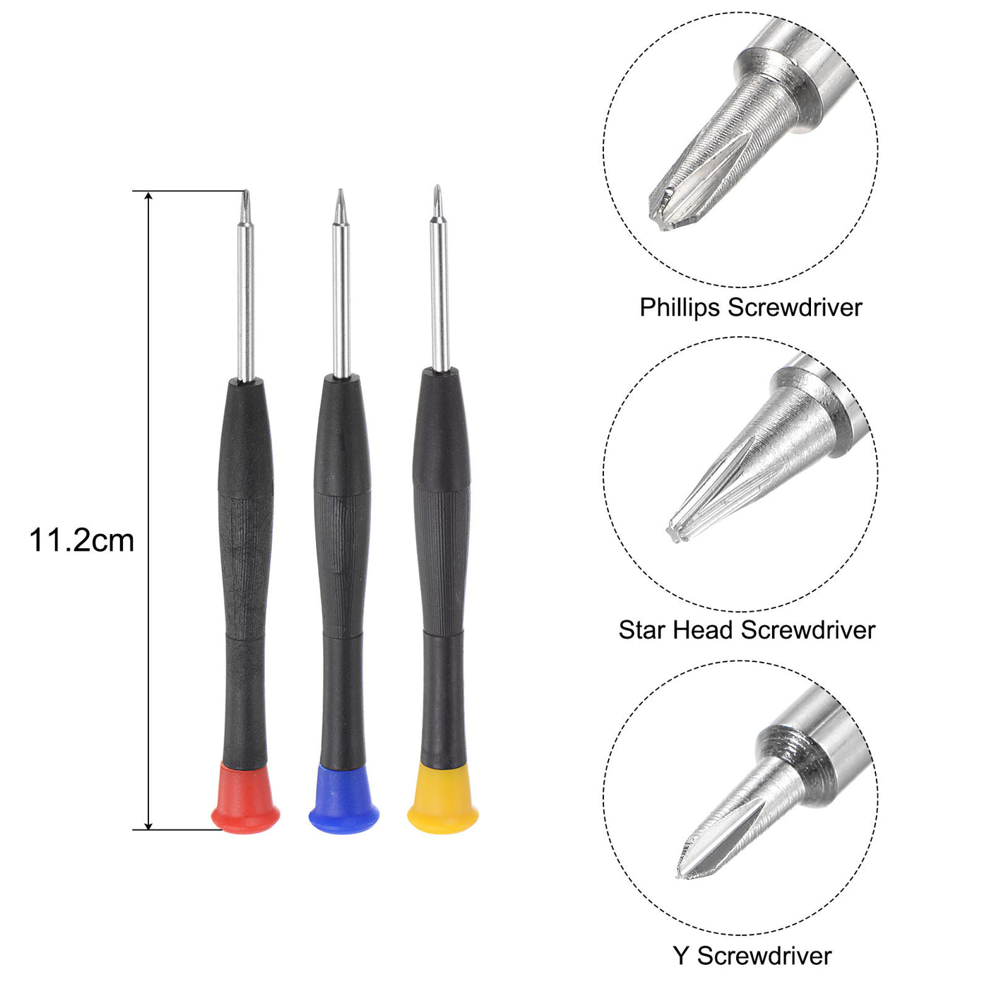 uxcell Uxcell 8 in 1 Universal Repair Opening Tool Kit with Precision Screwdriver Pry