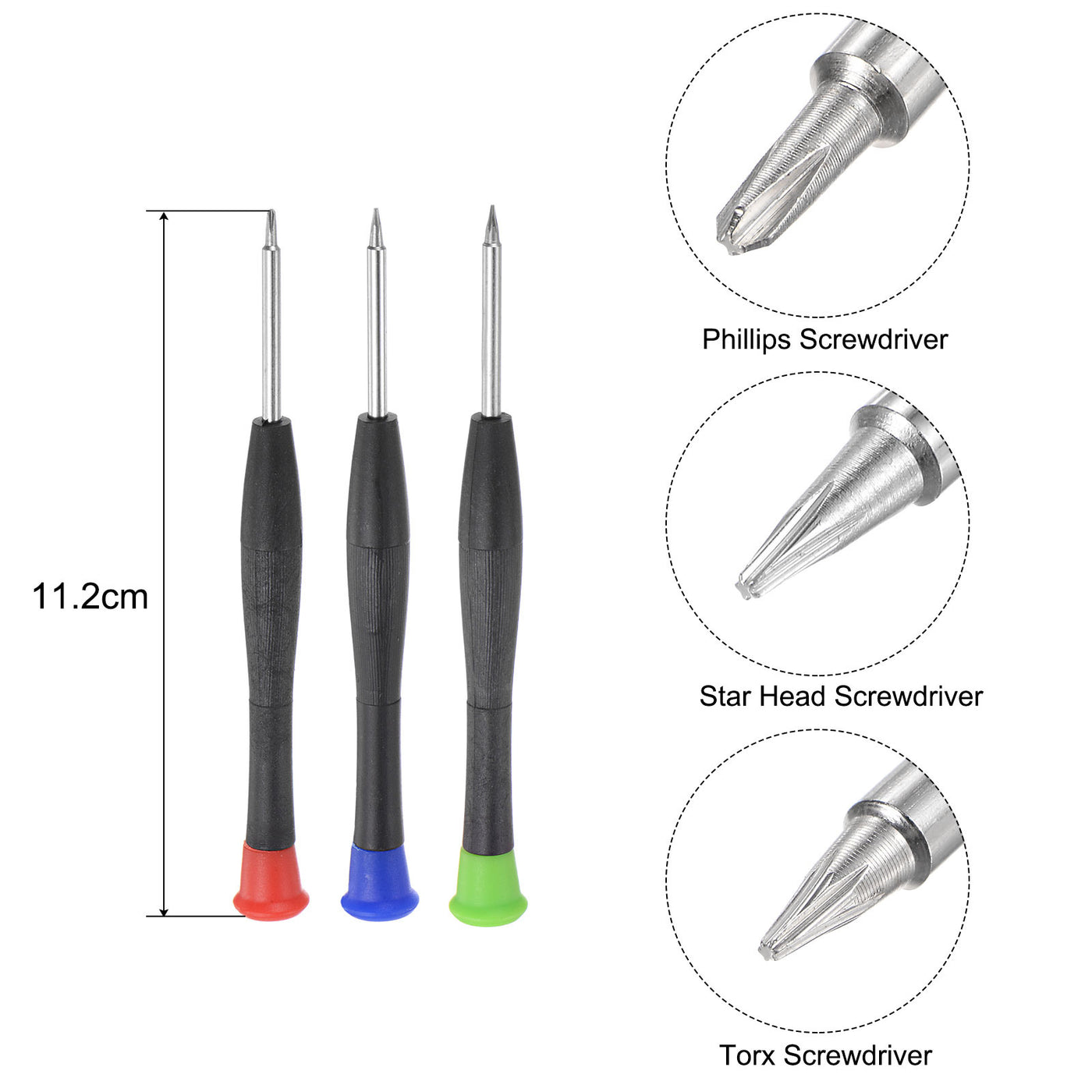 uxcell Uxcell Universal Repair Opening Tool Kit with Precision Screwdriver Pry