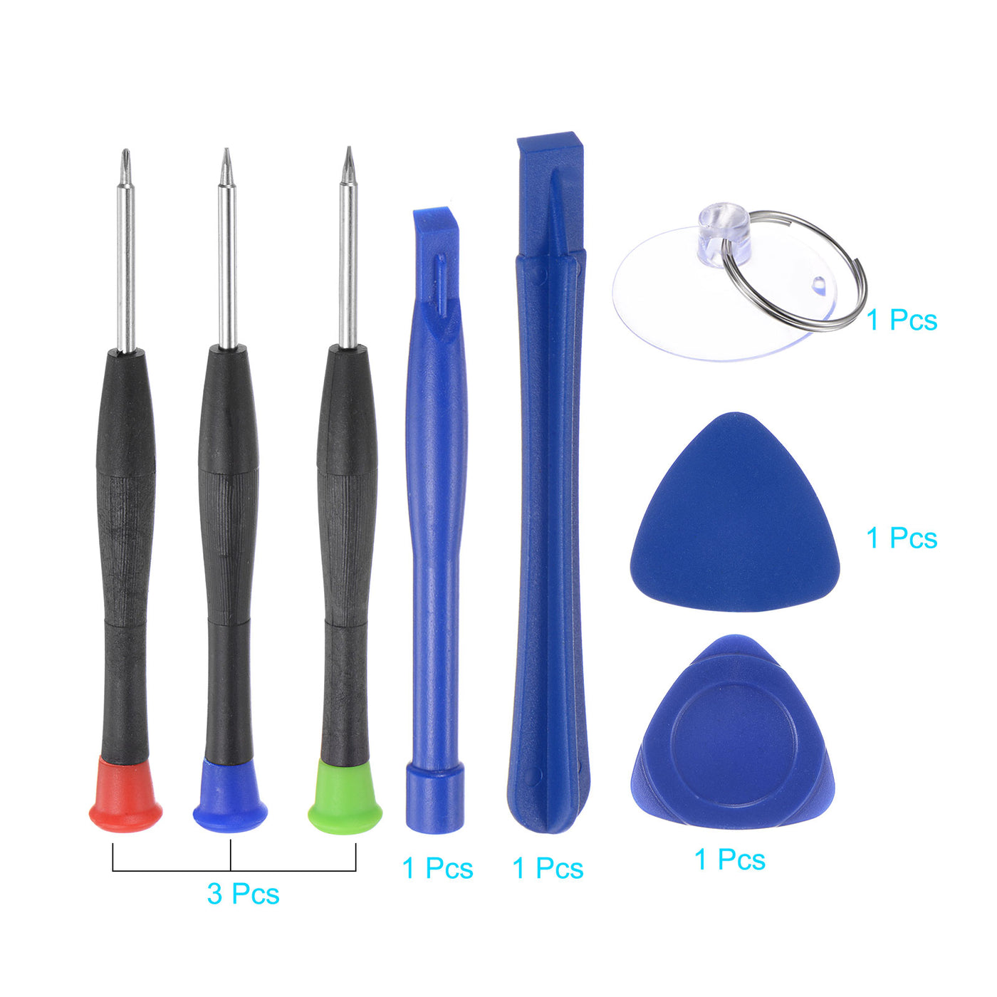 uxcell Uxcell Universal Repair Opening Tool Kit with Precision Screwdriver Pry