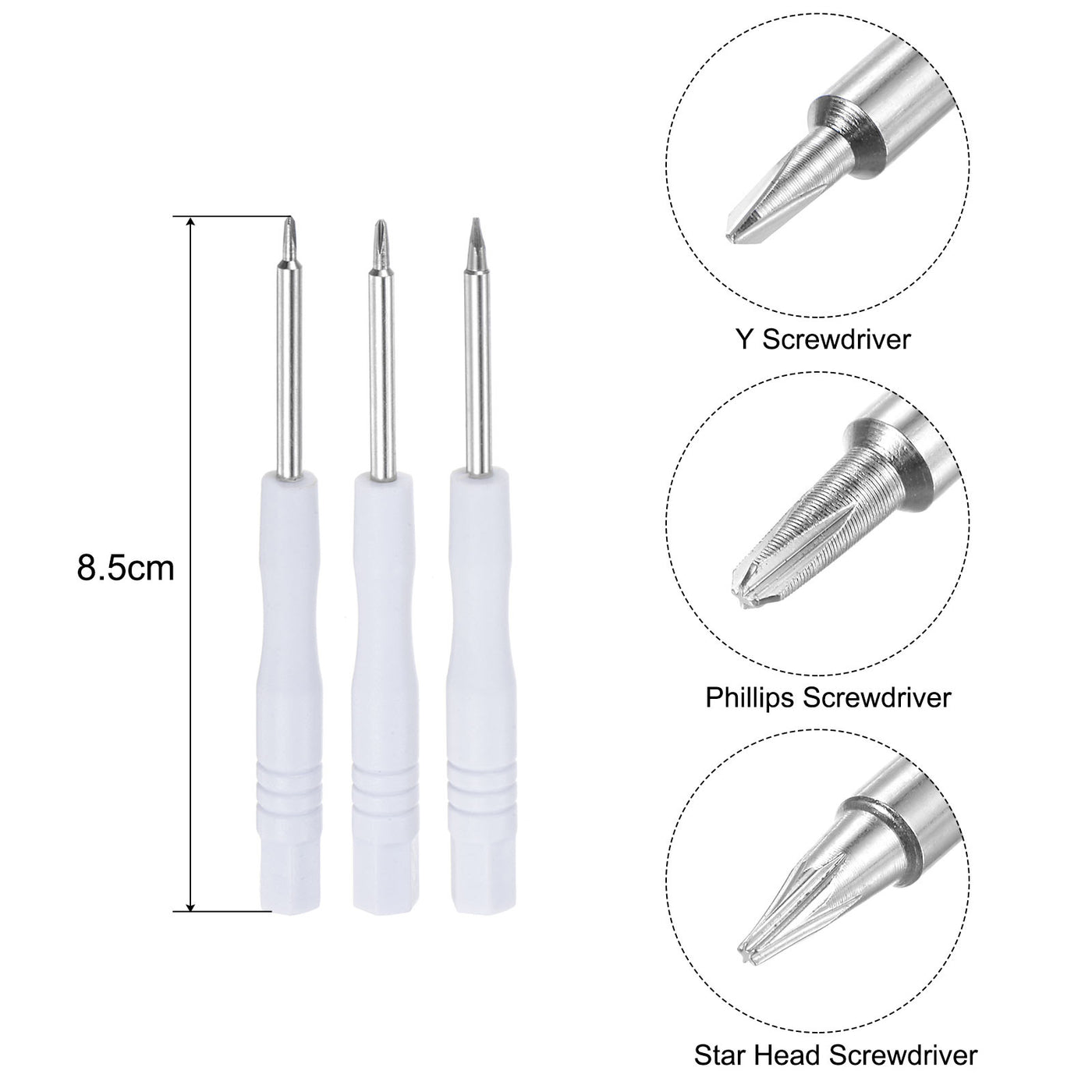 Harfington Electronics Repair Opening Tool Kit with Micro Screwdriver Pry Plastic Tweezer