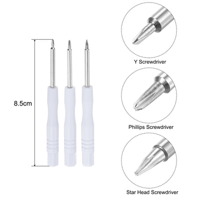 Harfington Electronics Repair Opening Tool Kit with Micro Screwdriver Pry Plastic Tweezer