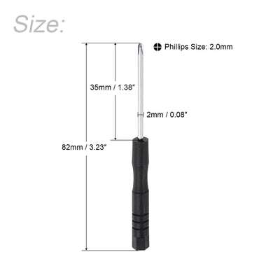 Harfington Uxcell Mini Phillips Screwdriver, Cross Head for Repairing Watch Eyeglasses Electronics