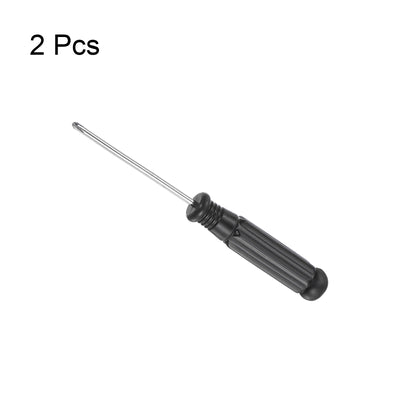 Harfington Uxcell Mini Phillips Screwdriver, Cross Head with Black Handle for Small Appliances