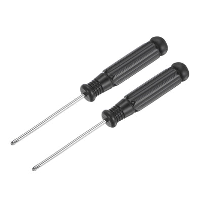 Harfington Uxcell Mini Phillips Screwdriver, Cross Head with Black Handle for Small Appliances