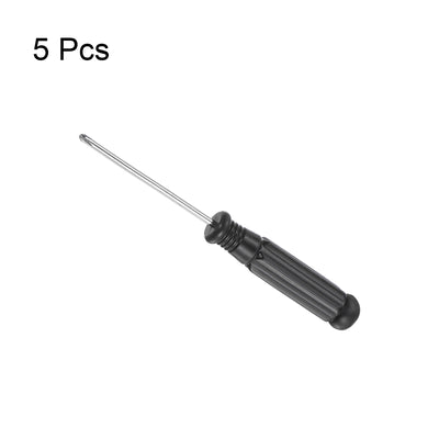 Harfington Uxcell Mini Phillips Screwdrivers, Cross Head with Black Handle for Small Appliances